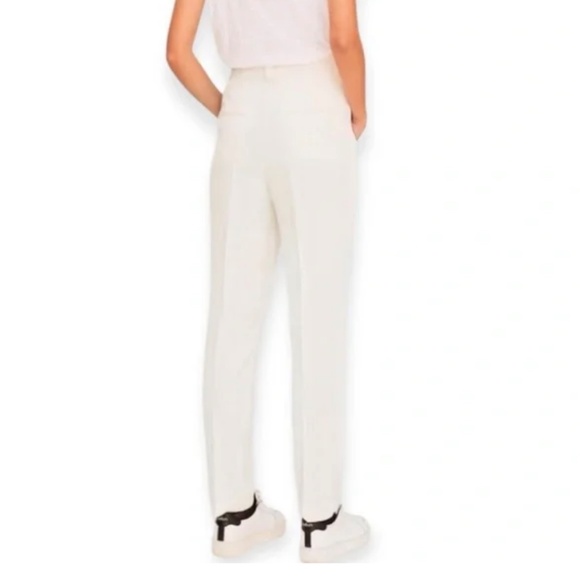 New | ba&sh Tied Waist Pleated Front Tiago Pants in Ecru size XS - Picture 5 of 5